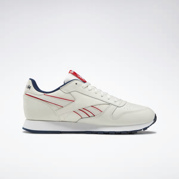 Reebok Classic Leather Shoes For Men Colour:Navy/Red/White